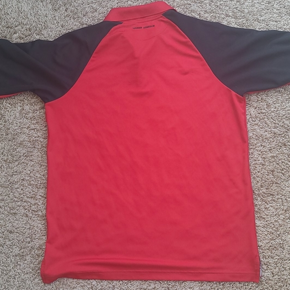 Under Armour Polo Mns L LG Clean EUC! Dual Tone - Picture 5 of 5